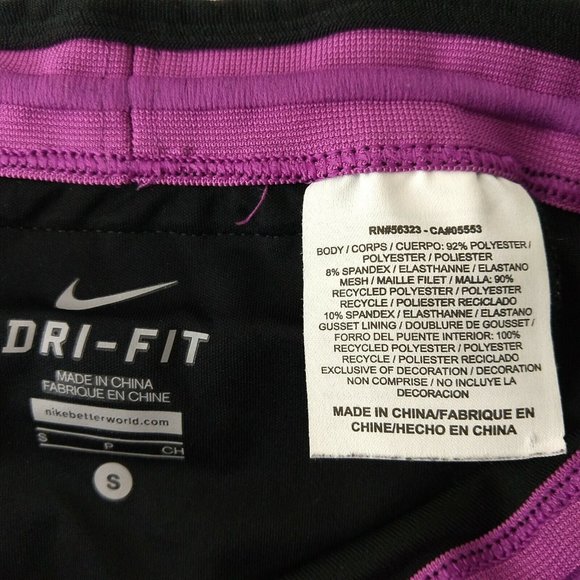 NIKE Dri-Fit Women's Epic Mesh Insert Capri Leggings Reflective Black Sz S (26") - Picture 10 of 12